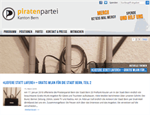 Tablet Screenshot of be.piratenpartei.ch