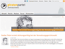 Tablet Screenshot of lu.piratenpartei.ch